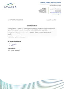 Stand Out with a Customizable AVAADA Internship Certificate PSD Template