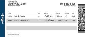 Fake Alaska Airlines Airline Ticket | Editable Airplane Tickets PSD Templates