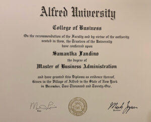 Authentic-Looking Fake certificate from Alfred University