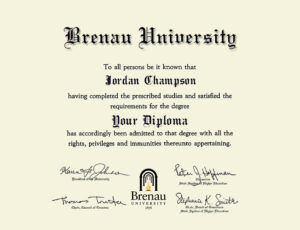Authentic-Looking Fake Digital Diplomas from Brenau University