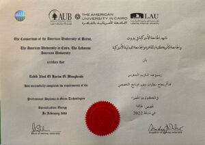 Authentic-Looking Fake certificate from American University In Cairo