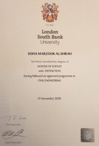 Authentic-Looking Fake certificate from London South Bank University