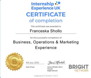 Stand Out with a Customizable Bright network Internship Certificate PSD Template
