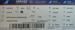 Fake China Southern Airline Ticket | Editable Airplane Tickets PSD Templates