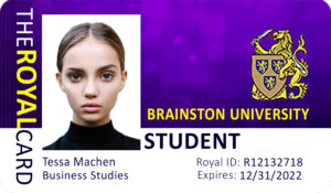 Create Branstone University Student ID Cards with Fillable PSD Templates