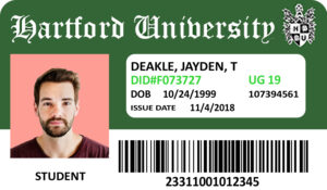 Create Hartford University Student ID Cards with Fillable PSD Templates