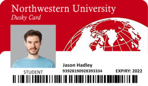 Create Northwestern University Student ID Cards with Fillable PSD Templates