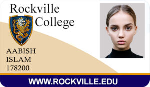 Create Rockville Collage Student ID Cards with Fillable PSD Templates