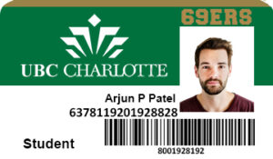 Create UBC Charlotte University Student ID Cards with Fillable PSD Templates