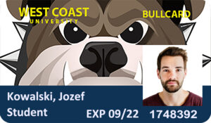 Create West COAST Student ID Cards with Fillable PSD Templates