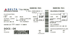 Fake Delta Air Lines Airline Ticket | Editable Airplane Tickets PSD Templates