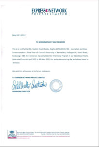 Stand Out with a Customizable EXPRESS NETWORK Internship Certificate PSD Template