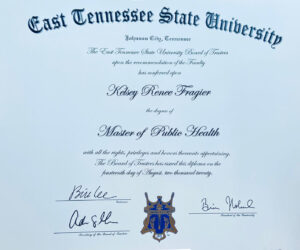Authentic-Looking Fake certificate from East Tennessee State University