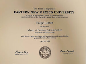 Authentic-Looking Fake certificate from Eastern New Mexico University