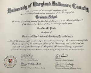 Fake Graduation Certificate from University Of Maryland Template (version2)