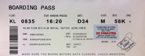 Fake KLM Royal Dutch Airline Ticket | Editable Airplane Tickets PSD Templates