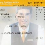 Fake Lufthansa airline Airline Ticket | Editable Airplane Tickets PSD Templates