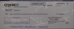Fillable Chase Bank Blank Check Template