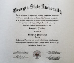 Authentic-Looking Fake certificate from Georgia State University