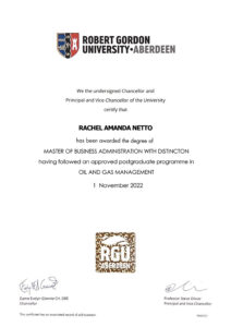 Authentic-Looking Fake certificate from Gordon University