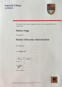Authentic-Looking Fake certificate from Imperial College London