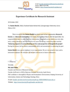 Purchase Realistic Fake Research Society Experience Certificate Templates | Easily Editable