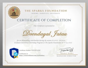 Stand Out with a Customizable THE SPARK foundation Internship Certificate PSD Template