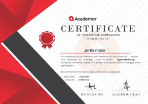 Stand Out with a Customizable academor Internship Certificate PSD Template