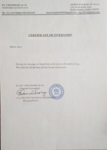 Stand Out with a Customizable bc choudhary Internship Certificate PSD Template
