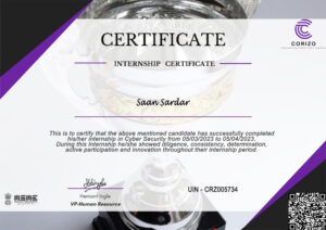 Stand Out with a Customizable corizo Internship Certificate PSD Template