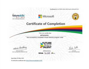 Stand Out with a Customizable futureskills Internship Certificate PSD Template