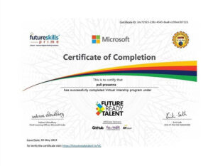 Stand Out with a Customizable futureskills Internship Certificate PSD Template