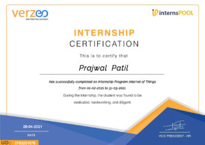 Stand Out with a Customizable verzeo Internship Certificate PSD Template