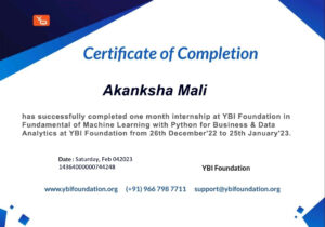 Stand Out with a Customizable ybi foundation Internship Certificate PSD Template