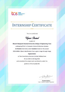 Stand Out with a Customizable TATA consultancy service Internship Certificate PSD Template