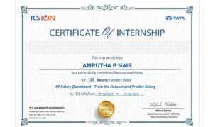 Stand Out with a Customizable TCS ion Internship Certificate PSD Template