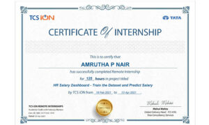 Stand Out with a Customizable TCS ion Internship Certificate PSD Template