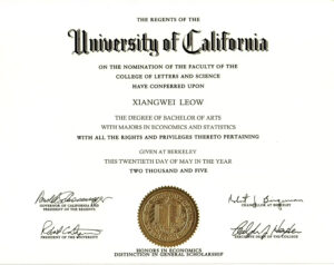 Authentic-Looking Fake certificate from UCSF University