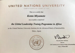 Authentic-Looking Fake certificate from United Nations University