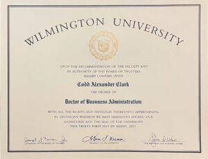Authentic-Looking Fake certificate from Wilmington University