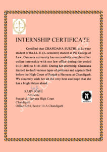 Stand Out with a Customizable joshi law office Internship Certificate PSD Template