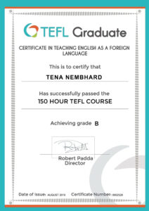 TEFL Graduate Certificate PSD Template