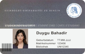 Create Humboldt University of Berlin Student ID Cards with Fillable PSD Templates