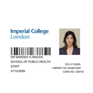Create Imperial College London university Student ID Cards with Fillable PSD Templates