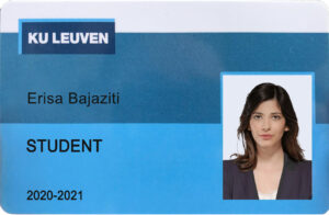 Create KU Leuven university Student ID Cards with Fillable PSD Templates