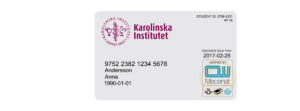 Create Karolinska Institute university Student ID Cards with Fillable PSD Templates