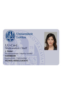 Create Leiden University Student ID Cards with Fillable PSD Templates