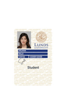 Create Lund University Student ID Cards with Fillable PSD Templates