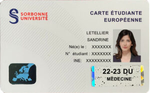 Create Sorbonne university Student ID Cards with Fillable PSD Templates