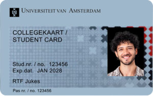 Create University of Amsterdam Student ID Cards with Fillable PSD Templates